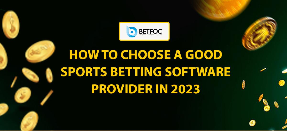 How to Choose a Good Sports Betting Software Provider in 2023